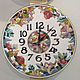watch faience ceramic decorative wall round, Watch, Moscow,  Фото №1