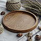 Круглый поднос из ясеня. Ø 27,5 см. Подносы. SDPWooD. Ярмарка Мастеров.  Фото №4