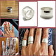 Ring: Stylish ring band. Different width. Ring track. Rings. Silver-Sity (serebro-kvartal). Online shopping on My Livemaster.  Фото №2
