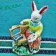 Винтаж: Старинная статуэтка Lapine фарфор с глазурью Англия. Статуэтки винтажные. Антиквариат и винтаж из Франции. Ярмарка Мастеров.  Фото №5