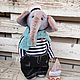 Слон Веня-моряк, Интерьерная кукла, Ростов-на-Дону,  Фото №1