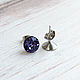8мм, СТАЛЬ, пуссеты гвоздики Швензы для шатона Swarovski. Швензы. Volshebno. Ярмарка Мастеров.  Фото №4