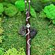  Тепи двойная с топазом в серебре. Трубка для рапэ. Shamanic-staff. Ярмарка Мастеров.  Фото №4
