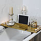 Tray/shelf/bathroom table made of solid oak 'Bath tray', Furniture for baths, Ivanovo,  Фото №1