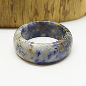 Украшения handmade. Livemaster - original item 20.25 R. Wide Lapis Lazuli Ring (lsh2025). Handmade.