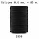 Нить для кожи круглая вощеная, полистер Galaces 999 толщина 0.6 mm, Нитки, Белгород,  Фото №1