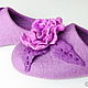 Women's felted Slippers from natural wool. Wool Slippers women.
