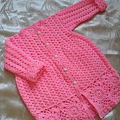 Одежда детская handmade. Livemaster - original item Cardigan sweater for girl 
