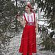 Сарафан на широком поясе, Народные костюмы, Воронеж,  Фото №1