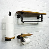 Для дома и интерьера handmade. Livemaster - original item Bathroom set made of solid oak 
