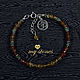 Браслет из сердолика, изумруда, сапфира и серебра "Marigold". Браслет из бусин. MY STONES Украшения. Ярмарка Мастеров.  Фото №4