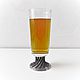 Beer glass 'PATTERNED' 250 ml. A glass of beer on the leg, Wine Glasses, Zhukovsky,  Фото №1