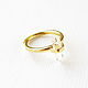 Rhinestone Ring, Rhinestone ring in Gold. Rings. Irina Moro. My Livemaster. Фото №4
