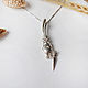 Silver pendant ' hare and carrot'. Pendants. Zoloto Master. Online shopping on My Livemaster.  Фото №2