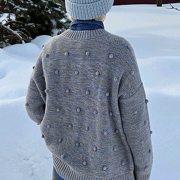 Одежда ручной работы. Ярмарка Мастеров - ручная работа Пуловер женский "Buttons". Handmade.