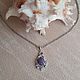 Подвеска "Любимые цветы". Натуральный Чароит, серебро. Подвеска. Tatyana's Jewelry for the soul. Ярмарка Мастеров.  Фото №4