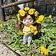 Заказать Венок из одуванчиков для obitsu11. Dolls-miniature. Ярмарка Мастеров. . Мини растения и цветы Фото №3