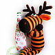 Order Master class Knitted Toy Striped Moose. GALAtoys. Livemaster. . Knitting patterns Фото №3