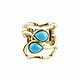 Turquoise ring, Natural turquoise ring, New Year gift. Rings. Irina Moro. My Livemaster. Фото №5