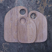 Посуда handmade. Livemaster - original item Set of 3 oak cutting boards 