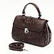 Сумка женская из кожи крокодила IMA0824VK1. Классическая сумка. CrocShop товары из экзотической кожи. Ярмарка Мастеров.  Фото №5