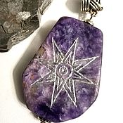 Фен-шуй и эзотерика handmade. Livemaster - original item The star of ISHTAR, this amulet, the artifact on the stone. Engraving. Handmade.