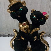 Винтаж handmade. Livemaster - original item Souvenirs vintage porcelain statue of a CAT. Handmade.
