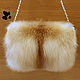 Fur clutch bag from the fur of the red Fox. Stylish ladies accessory. Clutch. Mishan (mishan). Online shopping on My Livemaster.  Фото №2