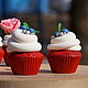 Cupcake red velvet. Dummies. Stuffed Toys. florist_lyudmila. Online shopping on My Livemaster.  Фото №2