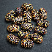 Материалы для творчества handmade. Livemaster - original item Beads Carved Buffalo Bone Mermaid 24h15mm. Handmade.