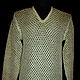 100% Linen Men's jumper Chain Mail-mesh. Mens jumpers. Exclusive linen jersey from Elena. My Livemaster. Фото №4