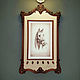 Картина ключница на щиток "Мой конь". Резная рама из дуба, Картины, Дубна,  Фото №1