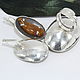 Ring amber silver 925 ALS0029. Rings. Sunny Silver. My Livemaster. Фото №6