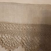 Для дома и интерьера handmade. Livemaster - original item linen tablecloth with handmade lace. Handmade.