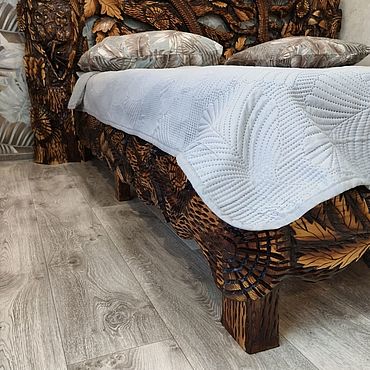 Декоративная спинка кровати (35) из дерева