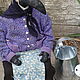 Garret doll: An old lady with a watering can. Rag Doll. Irina Sayfiydinova (textileheart). My Livemaster. Фото №5