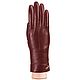 Size 7.5. Winter gloves made of genuine burgundy leather. Vintage gloves. Butichok from N.. My Livemaster. Фото №4