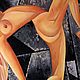 Авторская картина диптих маслом кубизм девушки ню абстракция. Картины. Ксения Колесникова (artkko). Ярмарка Мастеров.  Фото №6