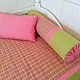 Bedspread in pink plaid with pillows for the nursery. Blankets. Designer-Mart (designer-mart). My Livemaster. Фото №5