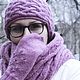 Заказать Шапка вязаная и варежки. Аметист. Комплект шапка и варежки вязаные. Наталья (Shapki-kamni). Ярмарка Мастеров. . Шапки Фото №3