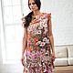 Dress of silk chiffon floral print. Dresses. 'K. O.' women's clothing. Online shopping on My Livemaster.  Фото №2