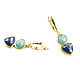 Lapis lazuli earrings, amazonite earrings,natural stone earrings. Earrings. Irina Moro. My Livemaster. Фото №5