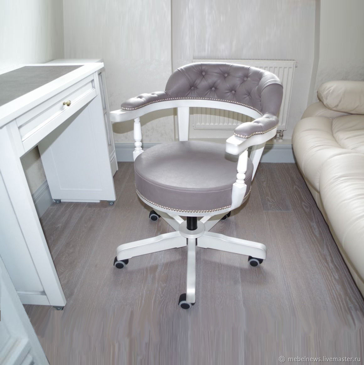 Мебель для кабинета- Кресло дизайнерское на колесиках из массива SV-17 ...