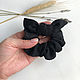 Fabric black elastic band for hair. Scrunchy. molinialife. Online shopping on My Livemaster.  Фото №2