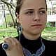 Синяя птица удачи. Комплекты украшений. Украшения из бисера Зои Гоженко (gozenkozoya). Ярмарка Мастеров.  Фото №5