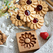 Для дома и интерьера handmade. Livemaster - original item Gingerbread shape Kurabye flower. gingerbread Board. Handmade.