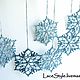 Снежинки вязаные, Новогодний декор. Новогодние композиции. Lace Style (вязание крючком). Ярмарка Мастеров.  Фото №4