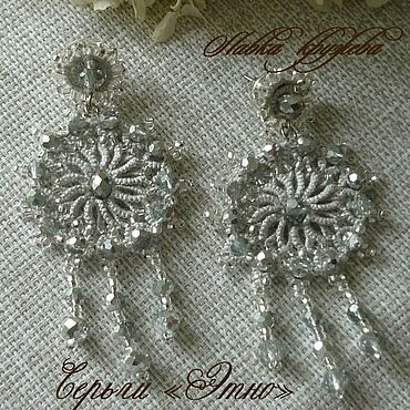 Украшения ручной работы. Ярмарка Мастеров - ручная работа Серьги "Этно". Фриволите-анкарс. Handmade.