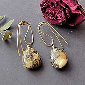 Украшения handmade. Livemaster - original item Earrings with  amber. Handmade.