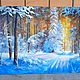:Oil painting landscape _ Winter forest_ author's work. Pictures. VladimirChernov (LiveEtude). My Livemaster. Фото №6